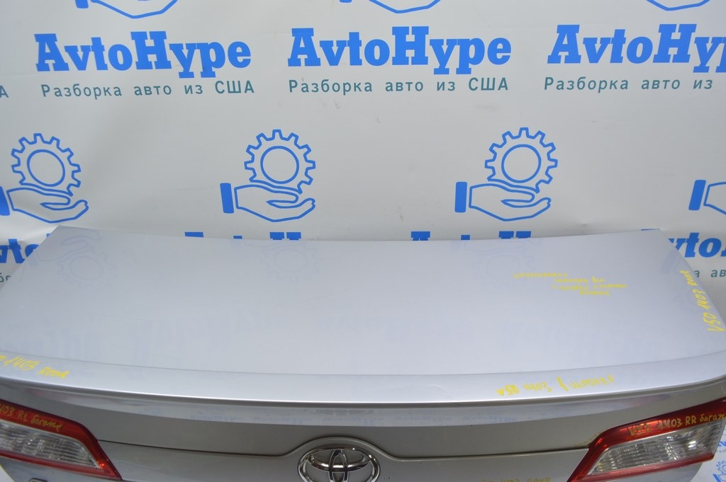 Крышка багажника Toyota Camry v50 12-14 usa серебро (03) ржавчина, шпакля — фото 3