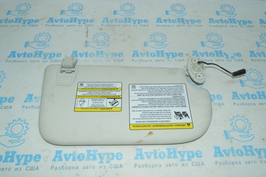 Крючок крепления козырька Ford Escape MK3 13-19 серый