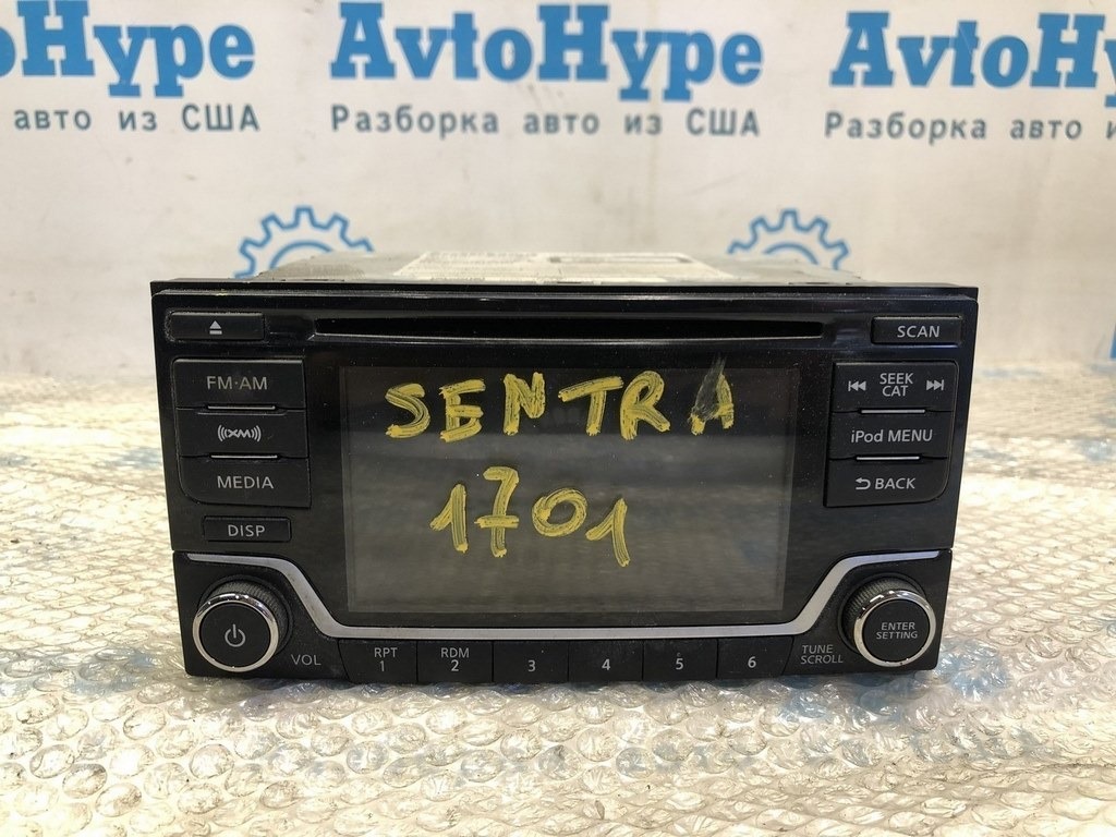 Магнитофон радио Nissan Sentra 13-19 монитор без навигации