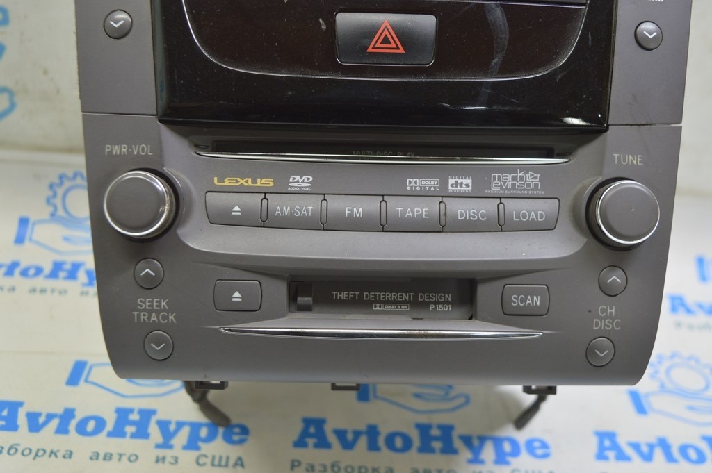 Магнитофон радио проигрыватель Lexus GS350 GS430 GS450h 06-07 черный, Mark Levinson (01)