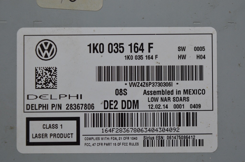 Магнитофон радио VW Passat b7 USA без большого экрана (05) — фото 3