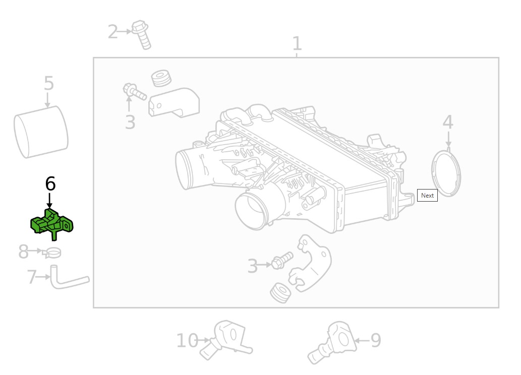 MAP Sensor датчик абсолютного давления Toyota Tundra 22- на интеркуллере — фото 2