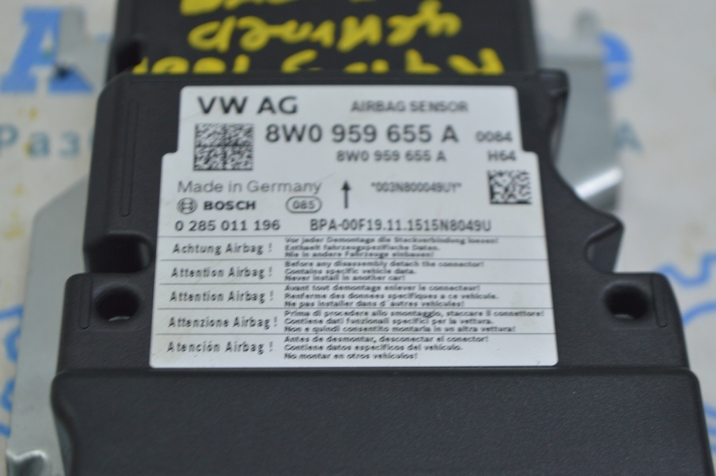 Модуль srs airbag компьютер подушек безопасности Audi A4 B9 17- (01) — фото 2