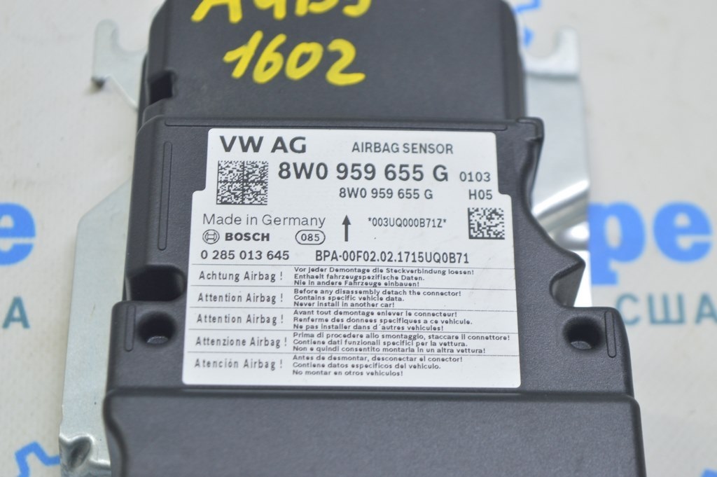 Модуль srs airbag компьютер подушек безопасности Audi A4 B9 17- (02) стрельнувший — фото 2