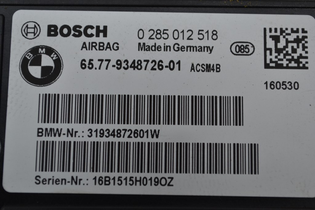Модуль srs airbag компьютер подушек безопасности BMW 3 F30 12-19 (03) — фото 2