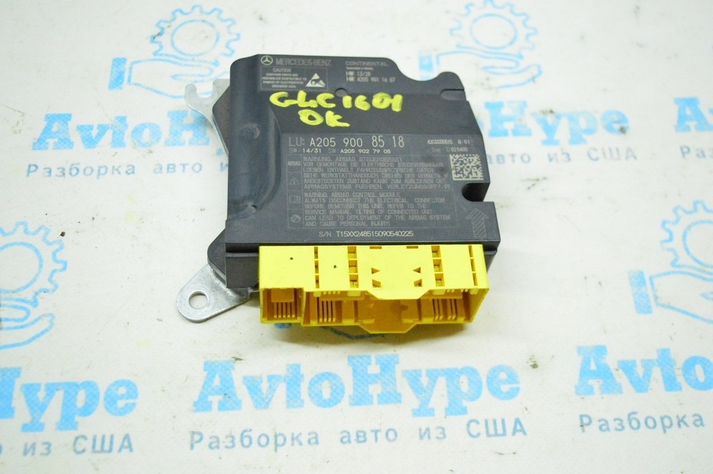 Модуль srs airbag компьютер подушек безопасности Mercedes GLC X253 16- (01) ОК