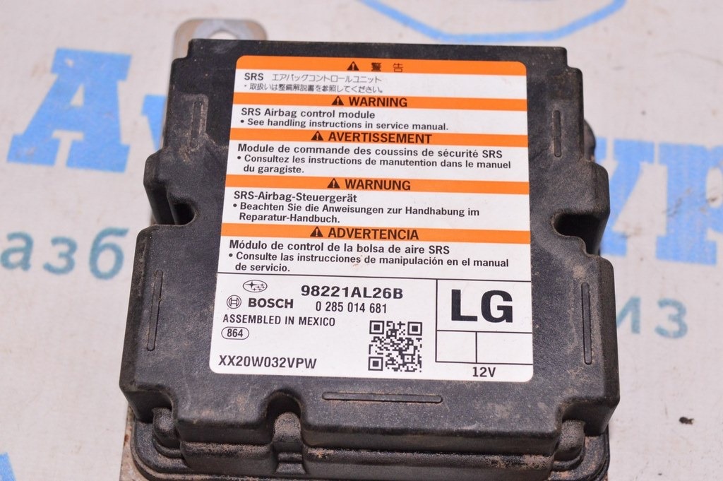 Модуль srs airbag компьютер подушек безопасности Subaru Outback 15-19 (02) топляк,надо провер — фото 3