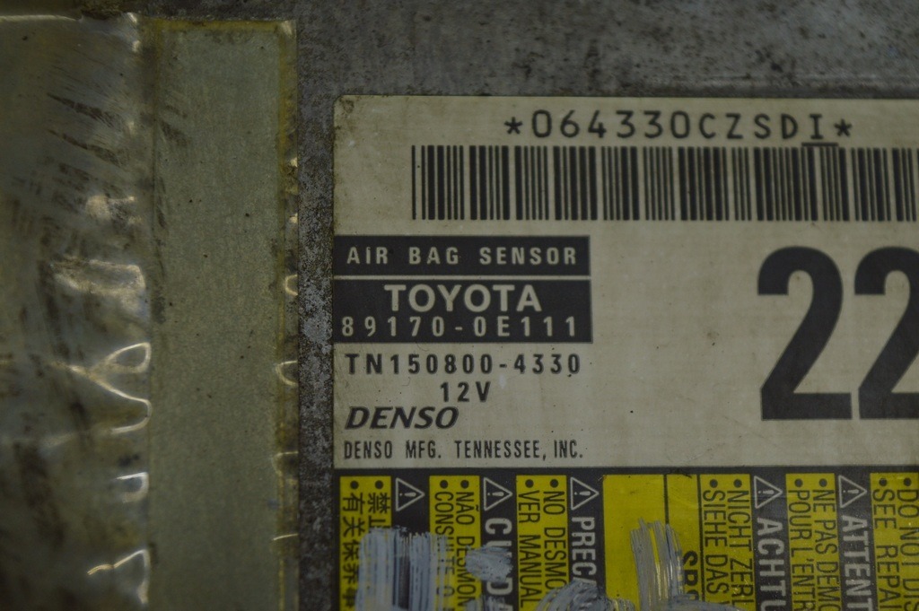 Модуль srs airbag компьютер подушек безопасности Toyota Highlander 14- (03) — фото 2
