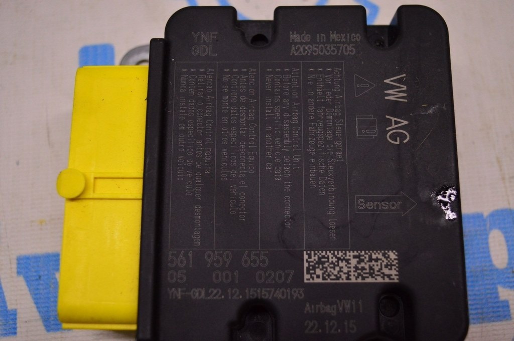 Модуль srs airbag компьютер подушек безопасности VW Passat b8 USA (02) — фото 3