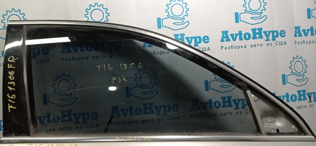 Молдинг двери верхний перед прав VW Tiguan 09-17 хром, с уплотнителем стекла