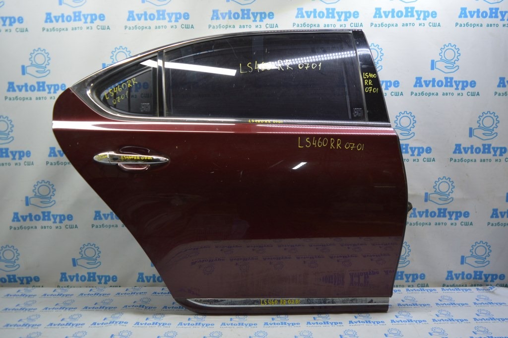 Молдинг двери верхний зад прав Lexus LS460 LS600h 07-12