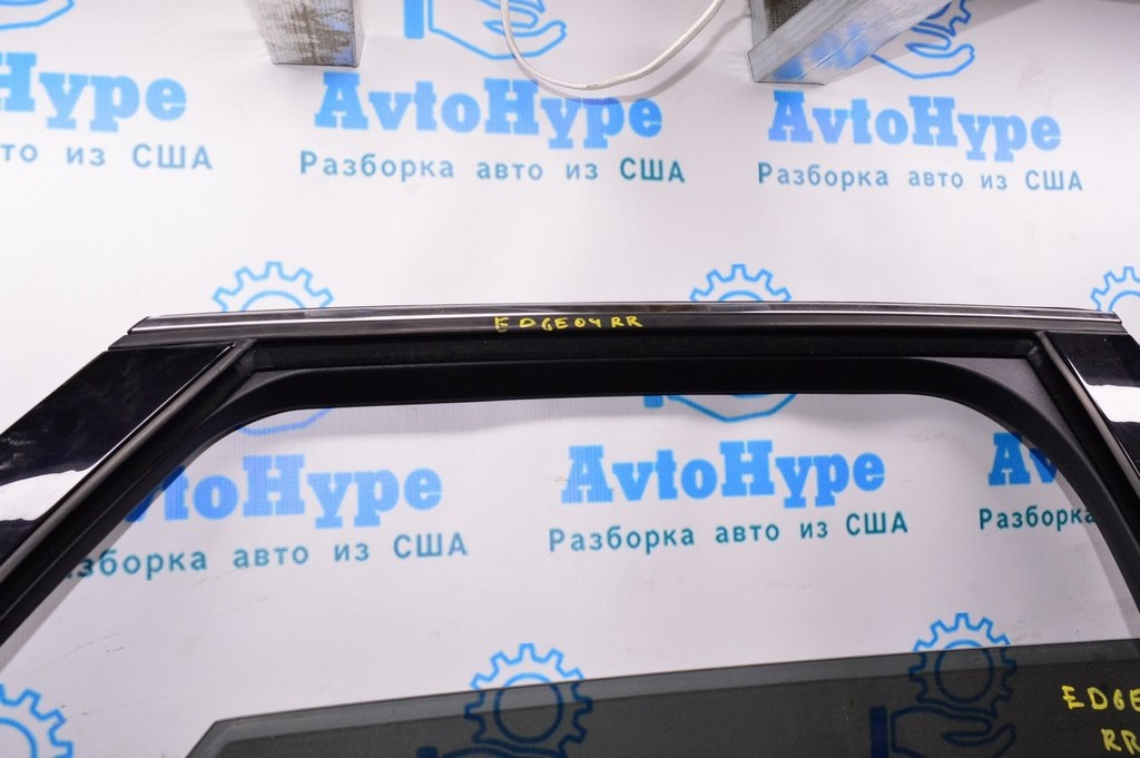 Молдинг двери верхний задний правый Ford Edge 16- хром с уплотнителем стекла