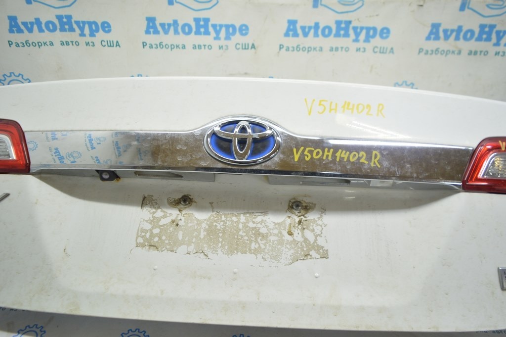 Молдинг крышки багажника Toyota Camry v50 12-14 usa XLE хром под камеру