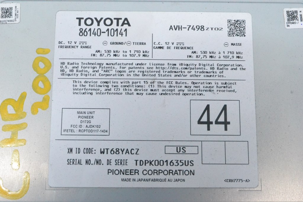 Монитор, дисплей, навигация Toyota C-HR 18-23 (01) — фото 3
