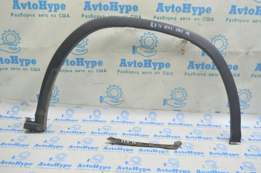Накладка арки крыла передняя правая Lexus RX350 RX450h 16-22 структура (01)