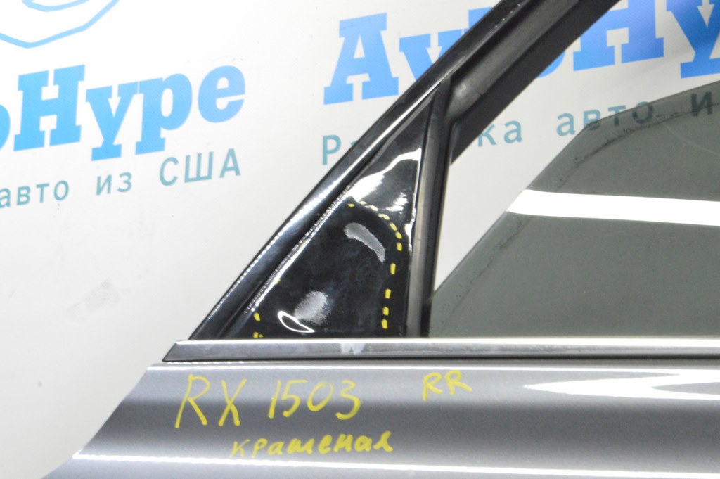 Накладка двери боковая задняя правая Lexus RX350 RX450h 10-15 треугольник (03) примят