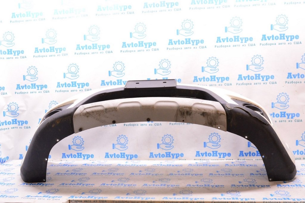 Накладка губы переднего бампера Dodge Journey 11- SXT серебро,царапины (04)