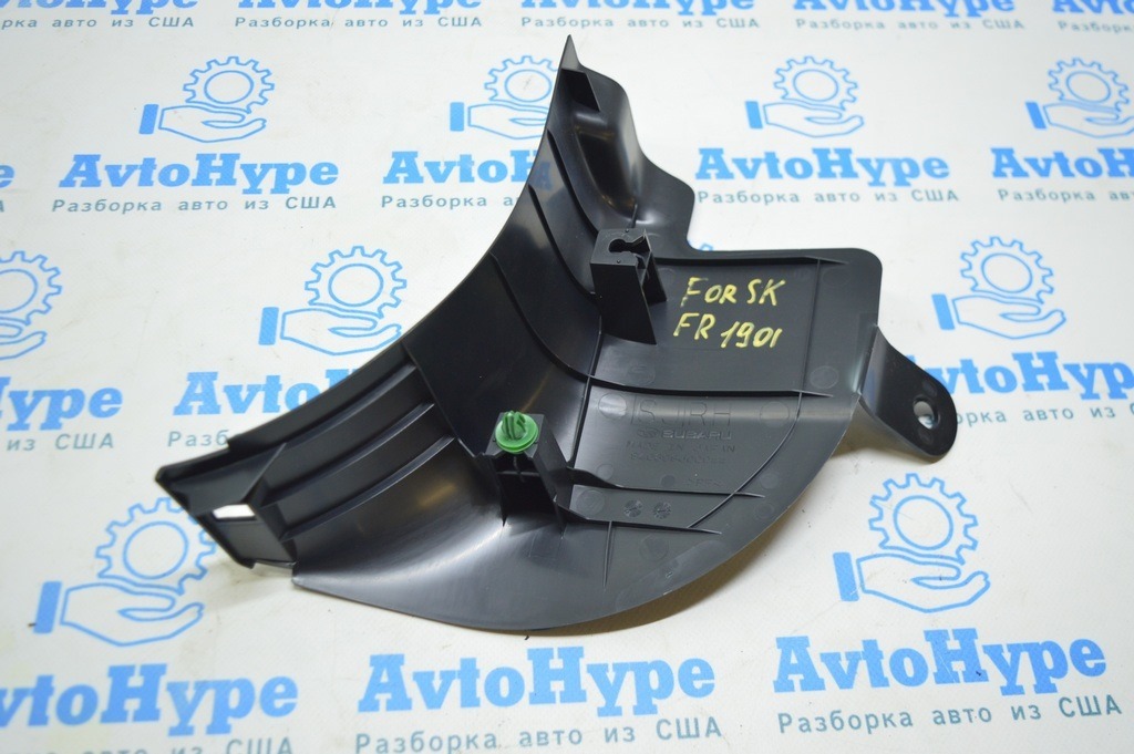 Накладка передней стойки нижняя правая Subaru Forester 19- SK черная 94060SJ000VH — фото 2