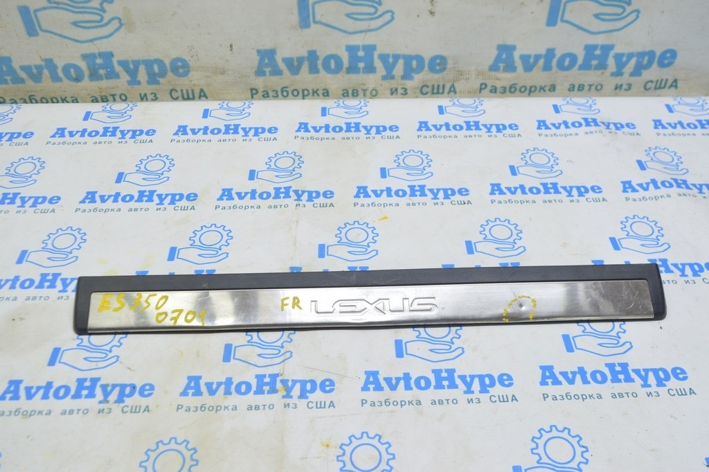 Накладка порога наружная передняя правая Lexus ES350 07-12 (01) хром, примята