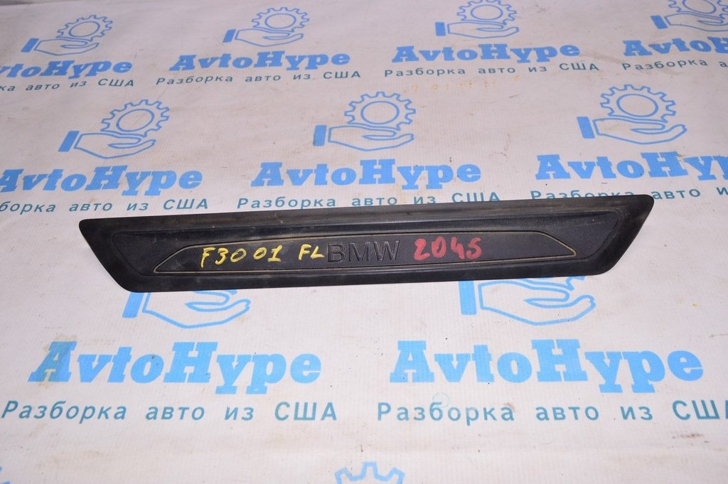 Накладка порога перед лев наружн BMW 3 F30 12-19 черн