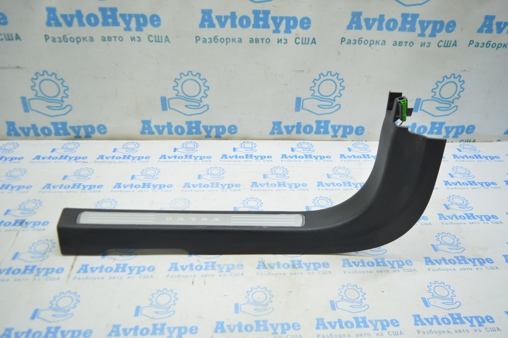 Накладка порога перед лев Volvo S90 16- с хромом 31463533 черная