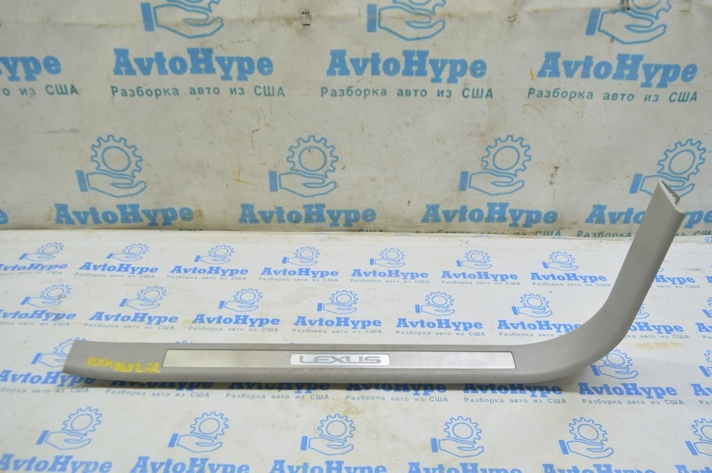 Накладка порога с подсветкой передняя правая Lexus RX300 RX330 RX350 RX400h 04-09 серая