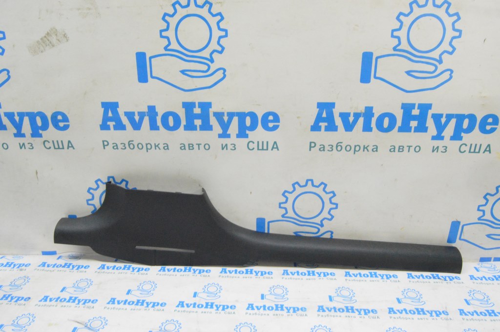 Накладка порога внутр левая Audi A3 8V 15-20 4d, 5d, черная (02) царапины