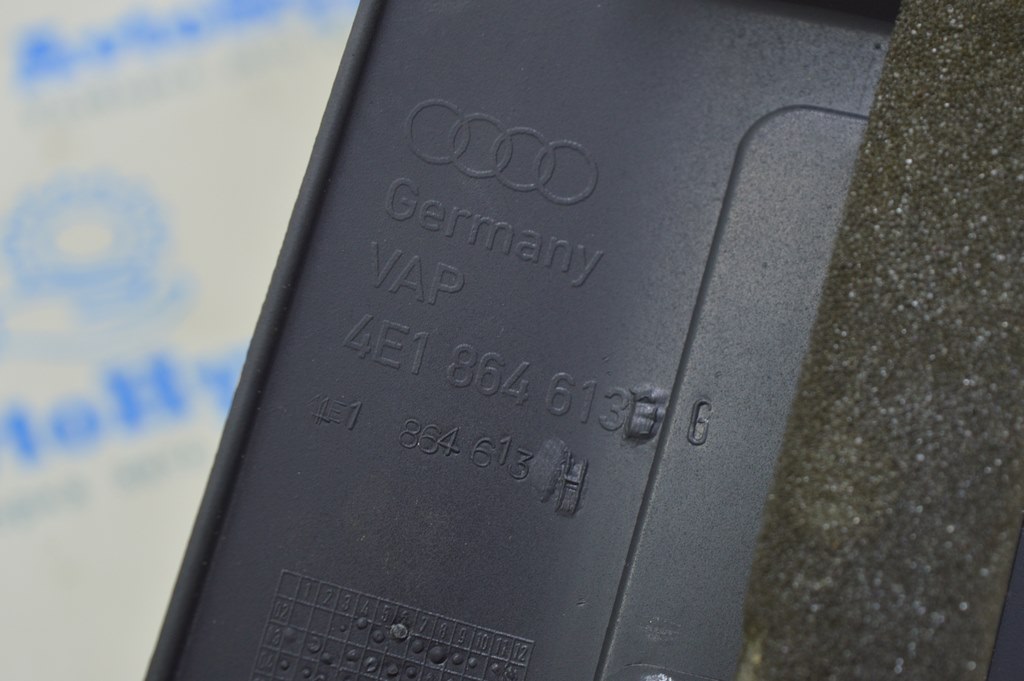 Накладка порога внутр перед лев Audi A8 D3 03-09 черн — фото 4