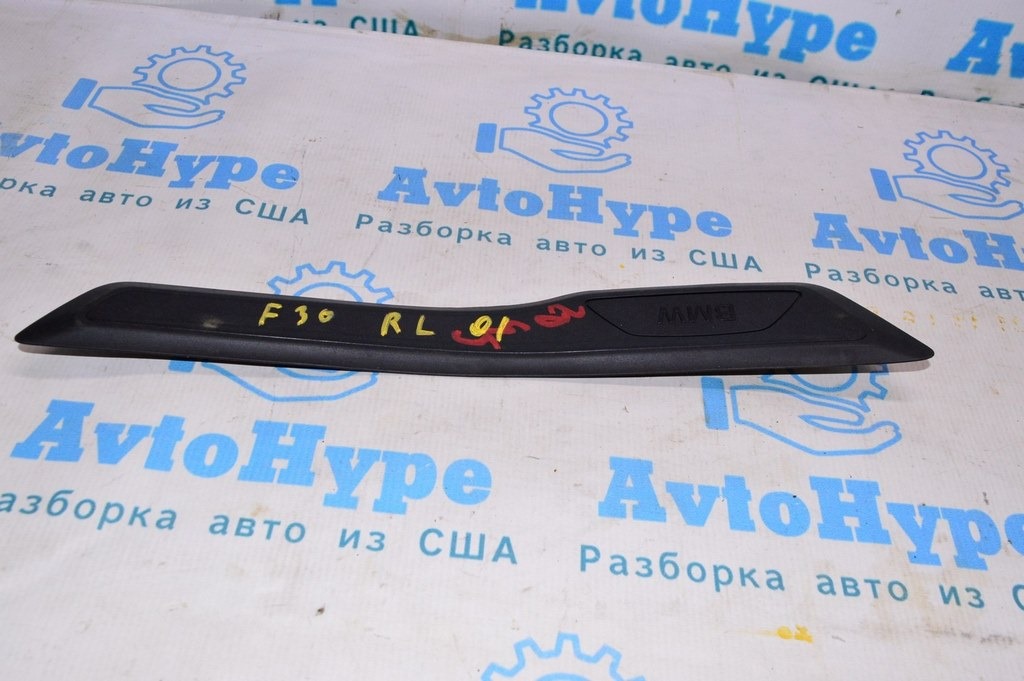Накладка порога зад лев наружн BMW 3 F30 12-19 черн