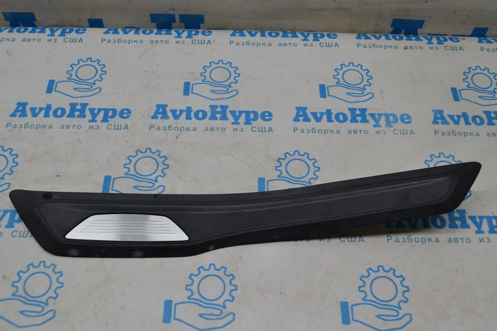 Накладка порога зад лев наружн BMW 3 F30 12-19 черн с хром (03)