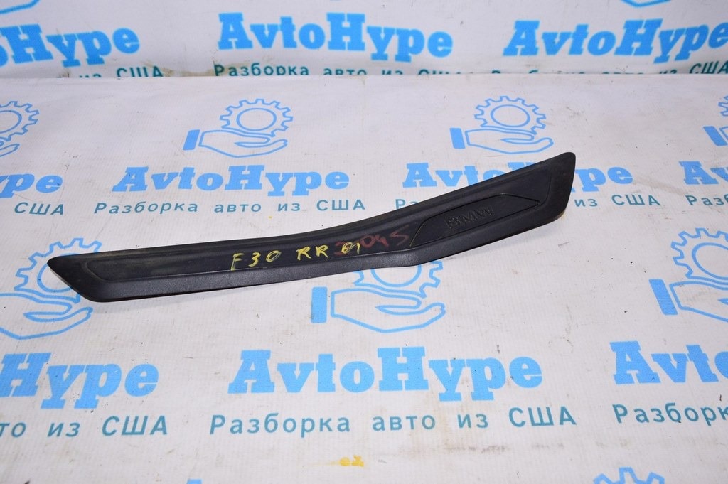 Накладка порога зад прав наружн BMW 3 F30 12-19 черн