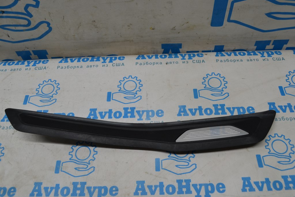 Накладка порога зад прав наружн BMW 3 F30 12-19 черн с хром (03)