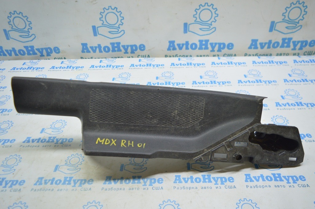 Накладка порога зад прав внутр Acura MDX 14-17 черн