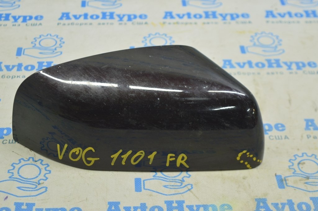 Накладка правого зеркала Range Rover VOG L322 02-12 черная (01) трещина