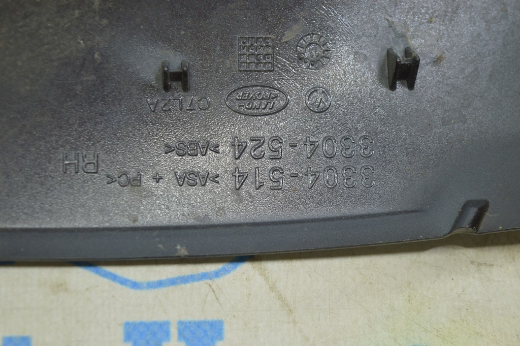 Накладка правого зеркала Range Rover VOG L322 02-12 черная (01) трещина — фото 3