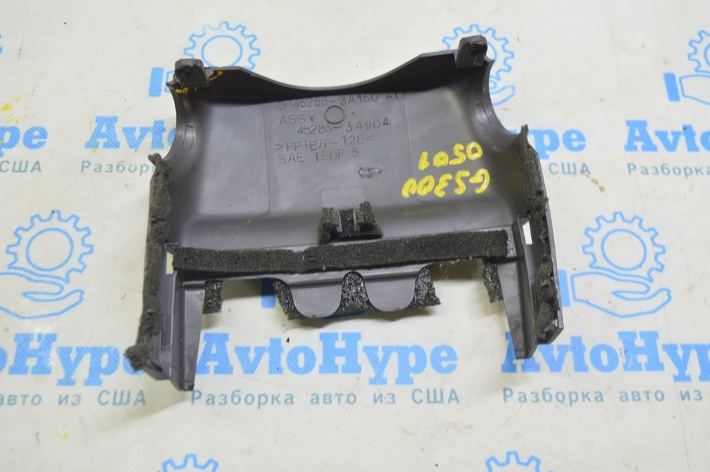 Накладка рулевой колонки Lexus GS300 GS350 GS430 GS450h 06-11 коричн, верх (01) деланная — фото 2