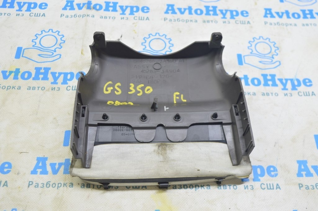 Накладка рулевой колонки Lexus GS300 GS350 GS430 GS450h 06-11 коричн, верхняя — фото 2