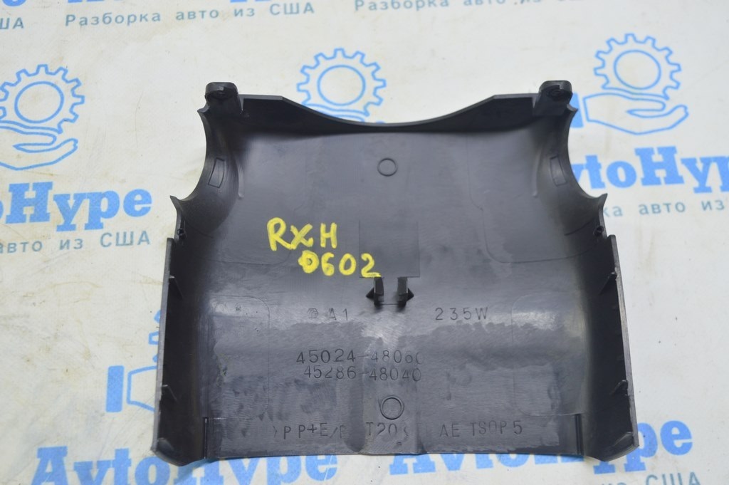 Накладка рулевой колонки Lexus RX300 RX330 RX350 RX400h 04-09 черн, верхняя — фото 2