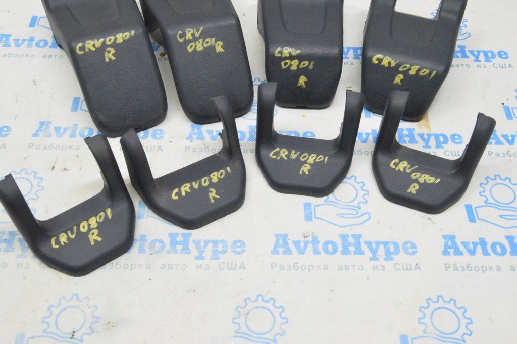 Накладка салазки сидений 2 ряд задняя Honda CRV 07-11 черн