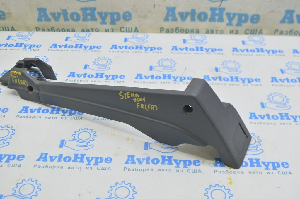 Накладка салазки внешняя пассажирского сиденья правая Toyota Sienna 15-20 серая
