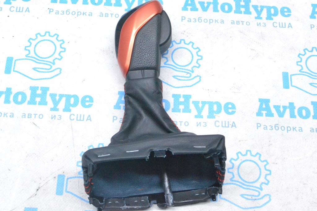 Накладка шифтера КПП с ручкой Subaru Forester 19- SK красная Sport (02)