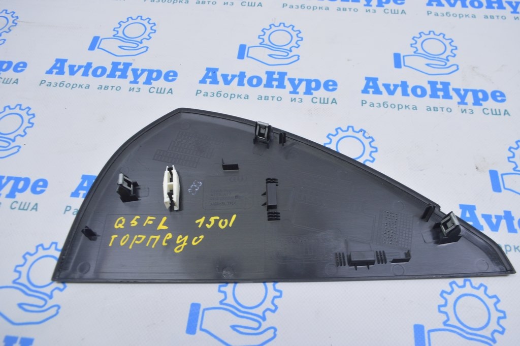 Накладка торпеды боковая левая Audi Q5 8R 09-17 черная