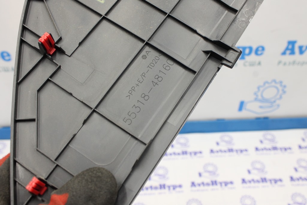 Накладка торпеды боковая левая Toyota Venza 21-24 черная — фото 3