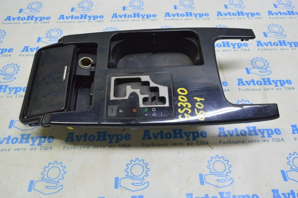 Накладка центральной консоли Lexus GS300 GS350 GS430 GS450h 06-07 черная (01) слом крепл — фото 2