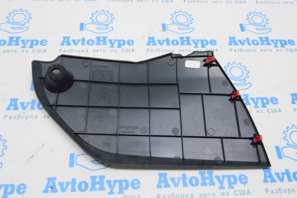 Накладка центральной консоли передняя правая Lexus RX 350/350h/500 черн (01) царапины — фото 3
