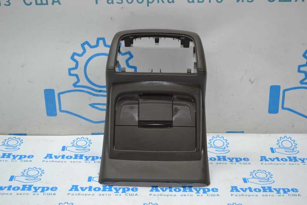 Накладка центральной консоли задняя Audi Q5 8R 09-17 (02) коричневая