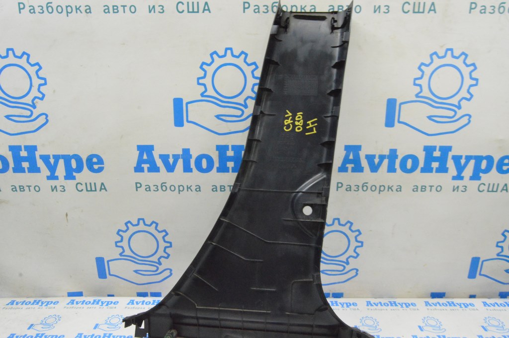 Накладка центральной стойки нижняя левая Honda CRV 07-11 черн — фото 2