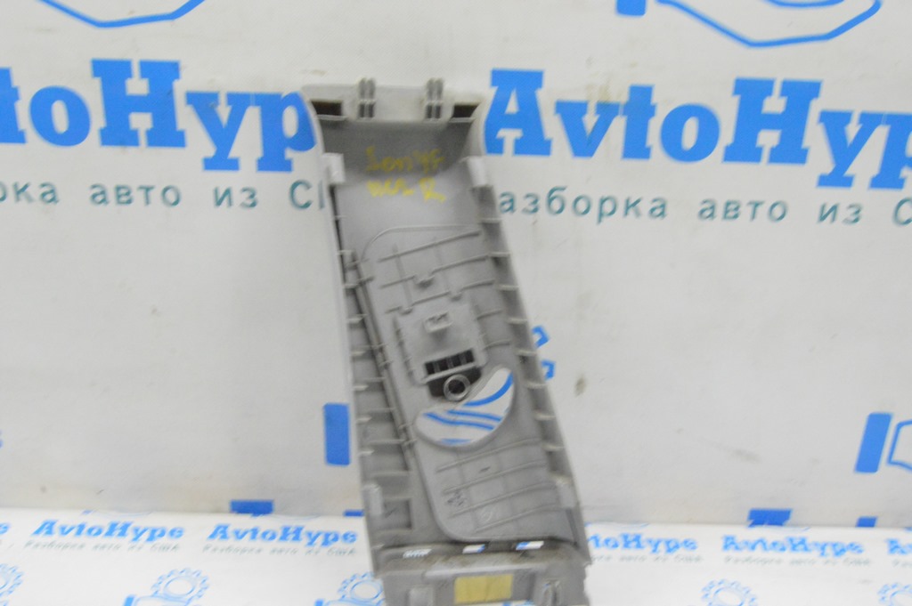 Накладка центральной стойки верхняя ремень правая Hyundai Sonata 11-15 серая (02) слом крепл — фото 3