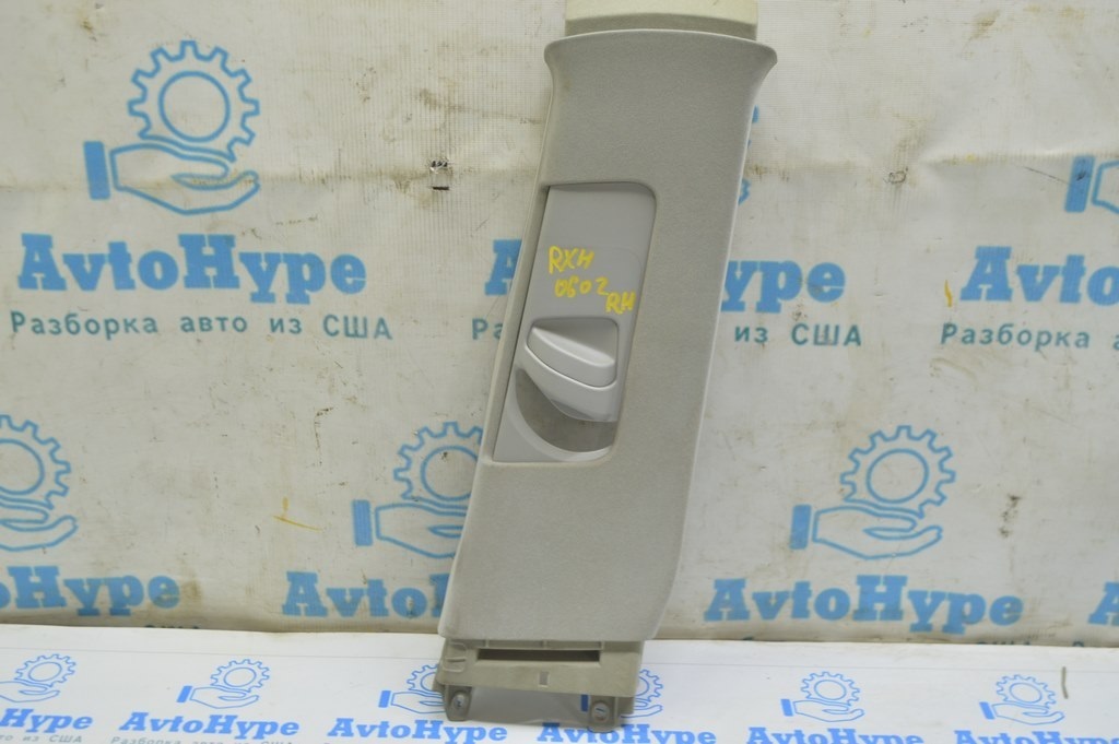 Накладка центральной стойки верхняя ремень правая Lexus RX300 RX330 RX350 RX400h 04-09 серая