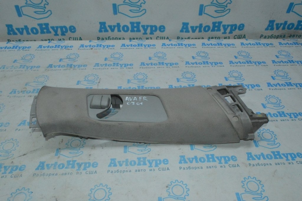 Накладка центральной стойки верхняя (ремень) правая Toyota Avalon серая 05-12